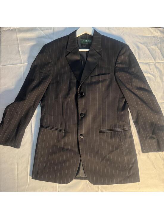 Lauren Ralph Lauren Other - Lauren Ralph Lauren Pinstripe Blazer 38R Black Wool